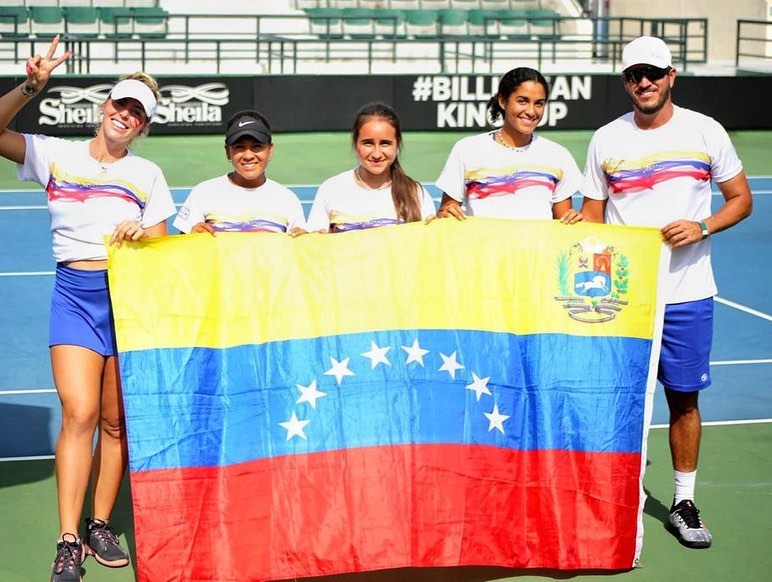 Equipo venezolano en la Copa Billie Jean King