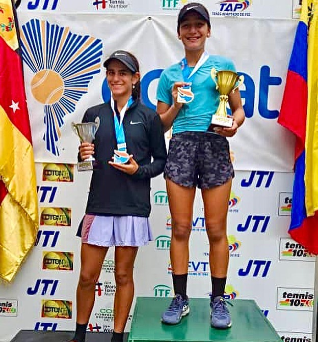 Isabella Calderón campeona y Sandra Tálamo subcampeona de la categoría 14 años