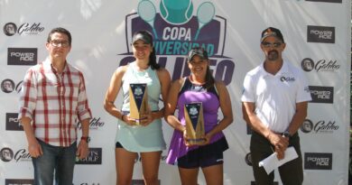 Andrea de Bernarndo campeona de dobles en la Copa Universidad Galileo